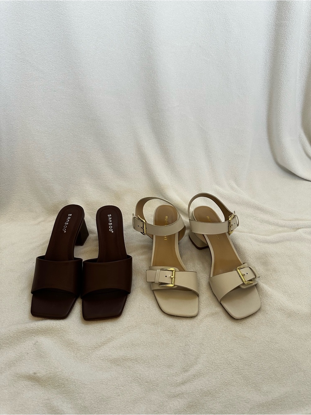 Mule Heels Brown and Tan